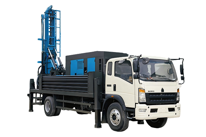 integrated 4x2 truck chassis water well drilling rig